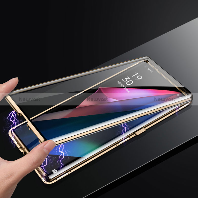 Luxury Aluminum Metal Cover Case 360 Degrees for Oppo Find X3 5G