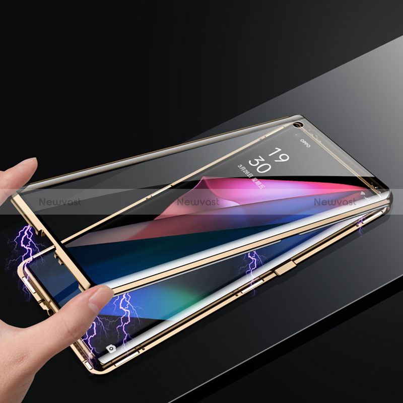 Luxury Aluminum Metal Cover Case 360 Degrees for Oppo Find X5 5G