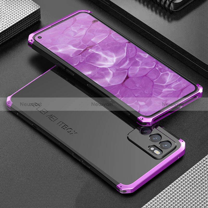 Luxury Aluminum Metal Cover Case 360 Degrees for Oppo Reno6 5G