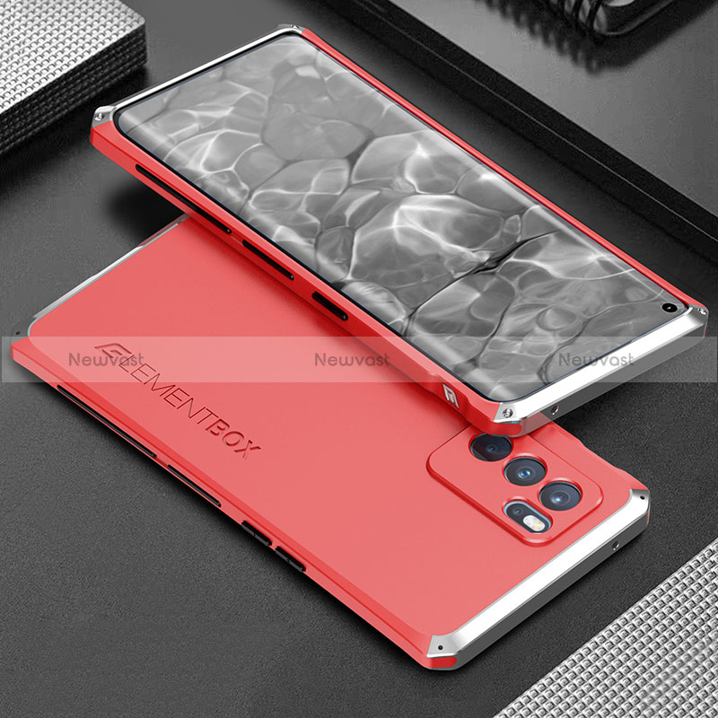 Luxury Aluminum Metal Cover Case 360 Degrees for Oppo Reno6 Pro 5G India