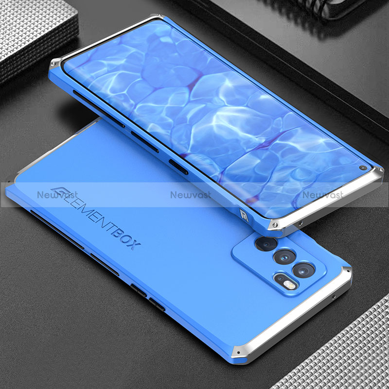 Luxury Aluminum Metal Cover Case 360 Degrees for Oppo Reno6 Pro 5G India