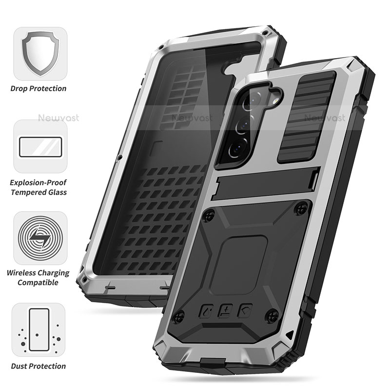 Luxury Aluminum Metal Cover Case 360 Degrees for Samsung Galaxy S23 5G