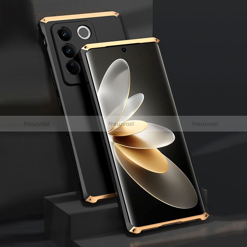 Luxury Aluminum Metal Cover Case 360 Degrees for Vivo V27 Pro 5G