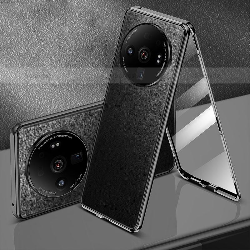 Luxury Aluminum Metal Cover Case 360 Degrees for Xiaomi Mi 12S Ultra 5G Black