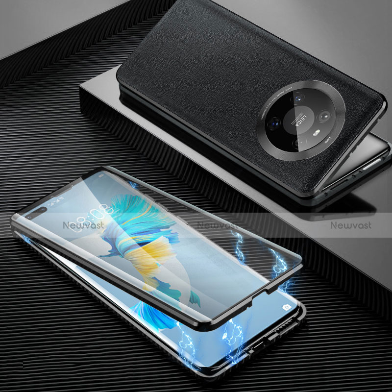 Luxury Aluminum Metal Cover Case 360 Degrees K01 for Huawei Mate 40 Pro Black