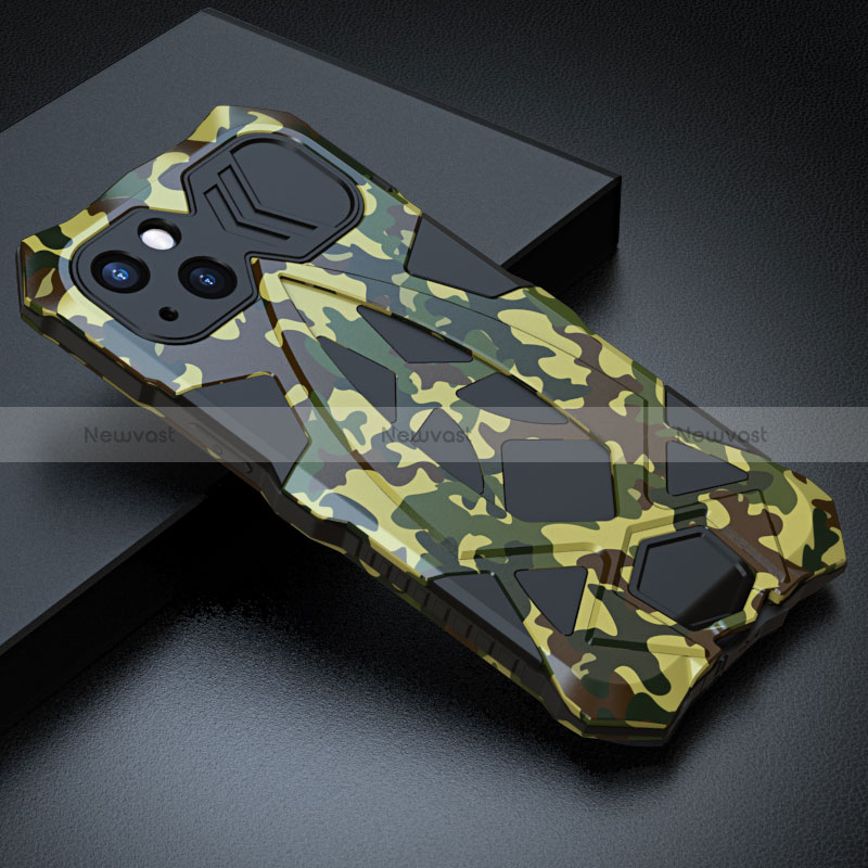 Luxury Aluminum Metal Cover Case 360 Degrees LF1 for Apple iPhone 13 Mini Green