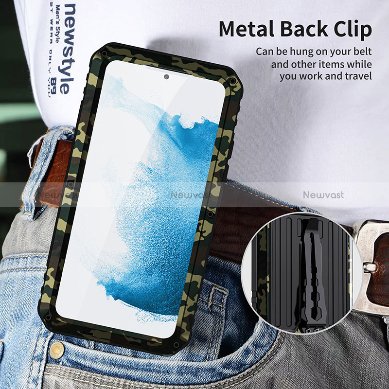 Luxury Aluminum Metal Cover Case 360 Degrees LK1 for Samsung Galaxy S22 Plus 5G