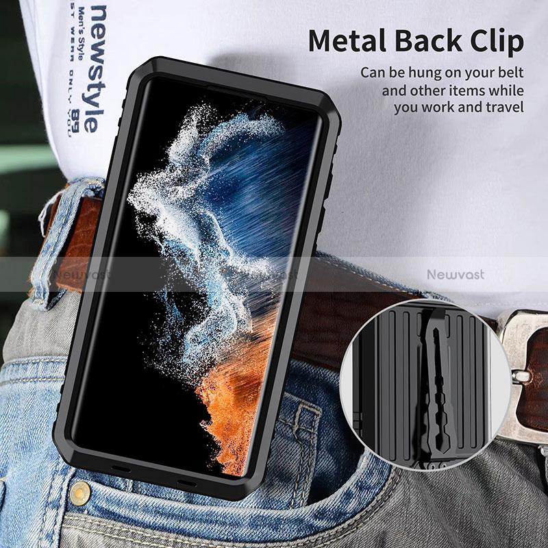 Luxury Aluminum Metal Cover Case 360 Degrees LK2 for Samsung Galaxy S24 Ultra 5G