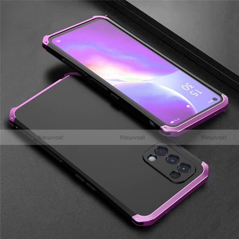 Luxury Aluminum Metal Cover Case 360 Degrees M02 for Oppo Reno5 5G