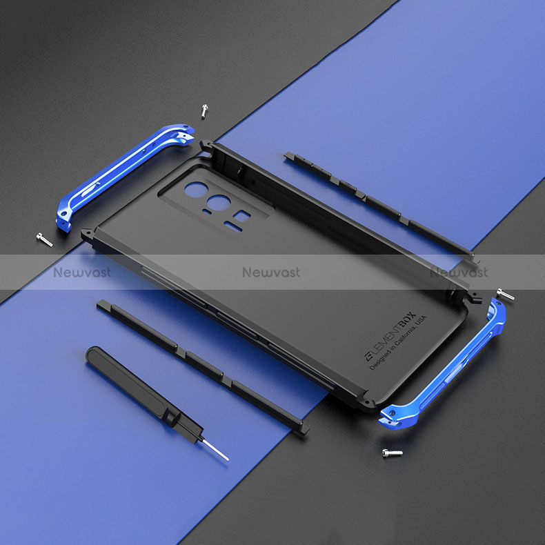 Luxury Aluminum Metal Cover Case 360 Degrees P01 for Xiaomi Redmi K60 5G