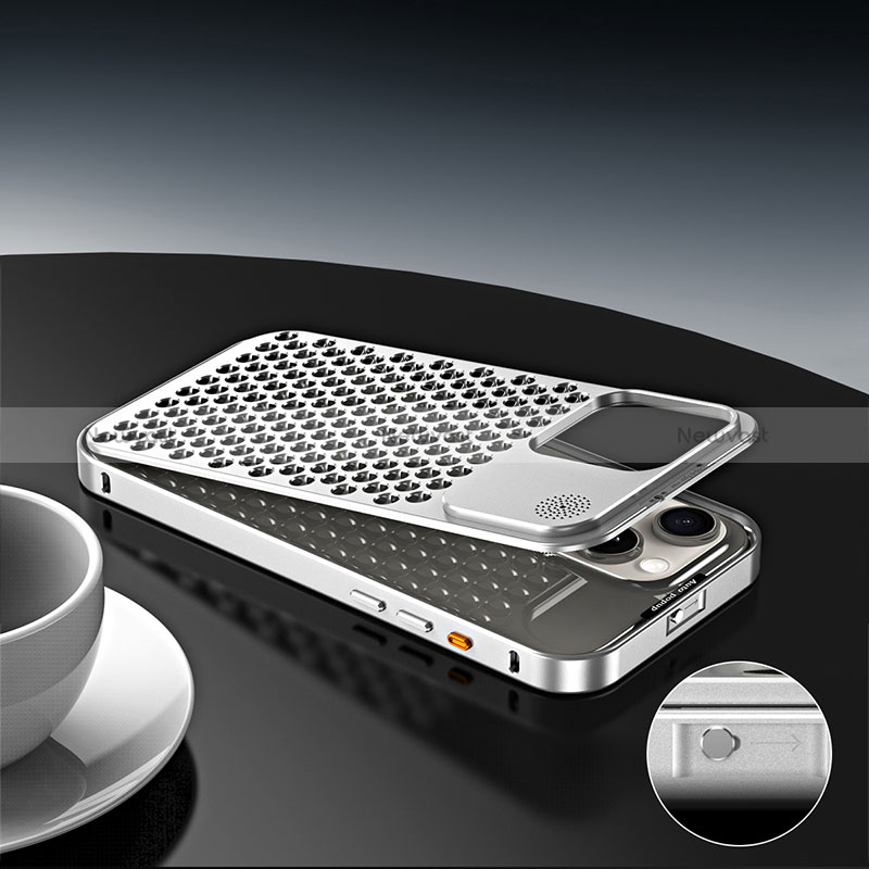 Luxury Aluminum Metal Cover Case 360 Degrees QC3 for Apple iPhone 14 Pro