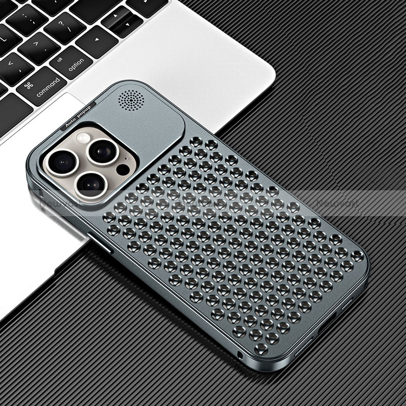 Luxury Aluminum Metal Cover Case 360 Degrees QC3 for Apple iPhone 15 Pro