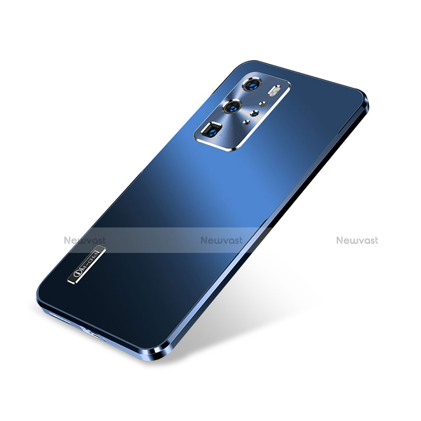 Luxury Aluminum Metal Cover Case A01 for Huawei P40 Pro Blue