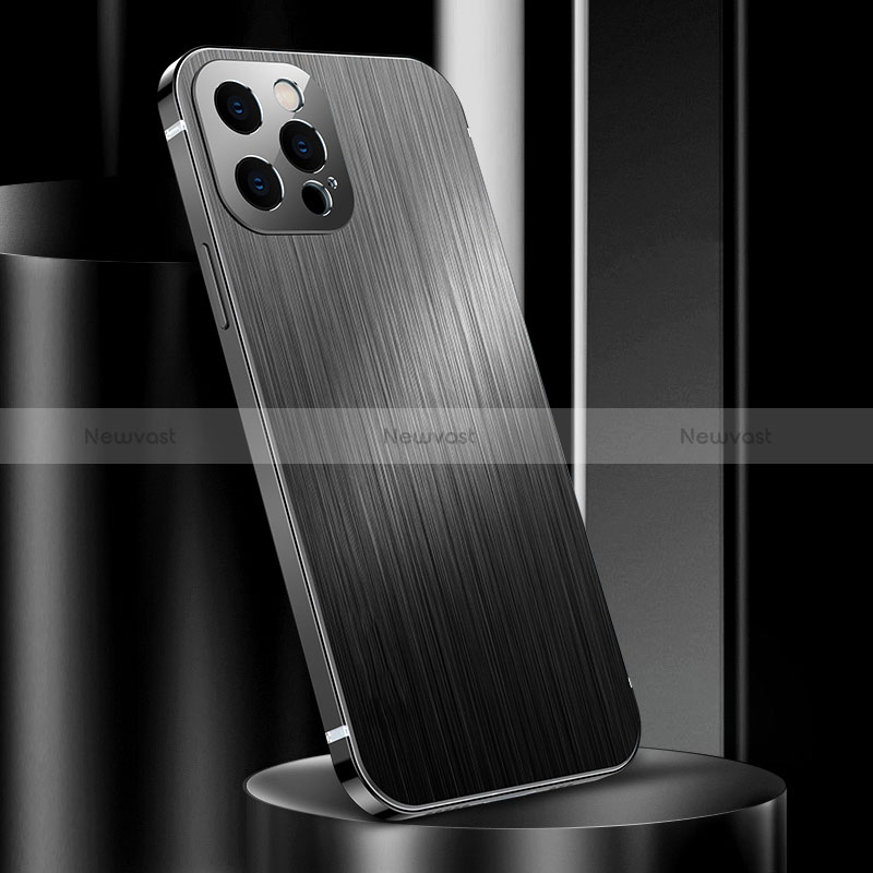 Luxury Aluminum Metal Cover Case for Apple iPhone 14 Pro Black
