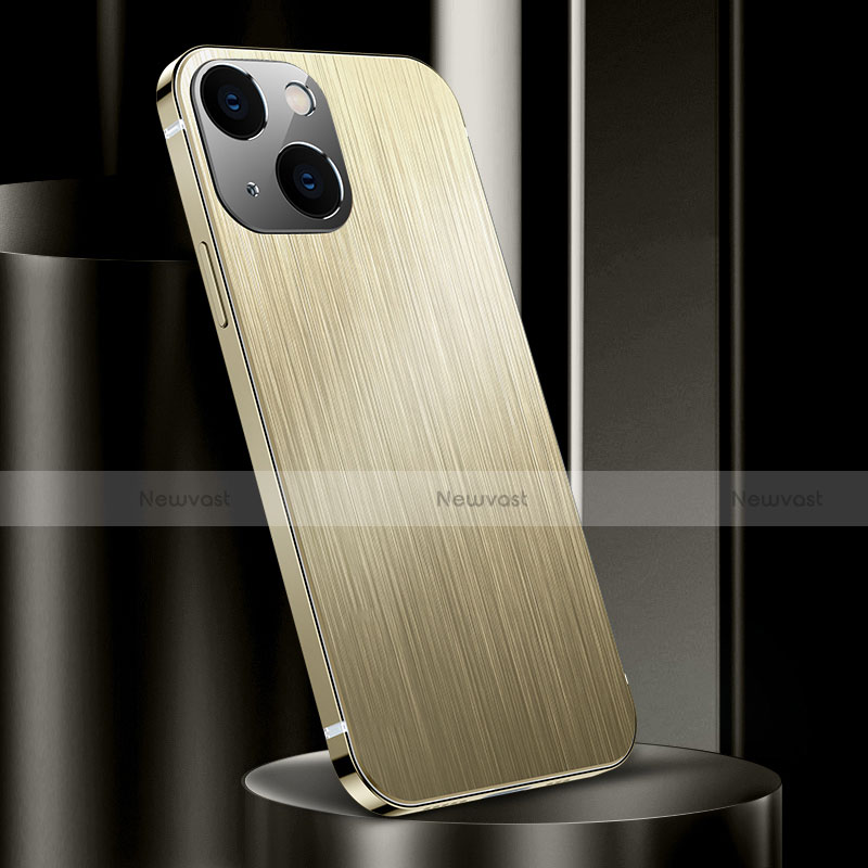 Luxury Aluminum Metal Cover Case for Apple iPhone 15 Gold