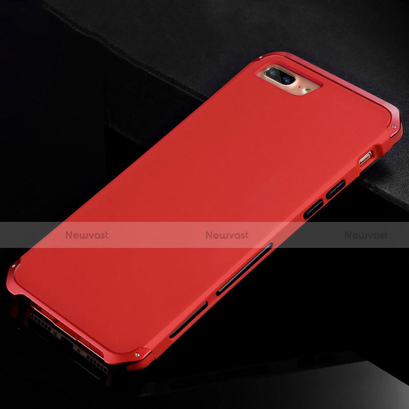 Luxury Aluminum Metal Cover Case for Apple iPhone 7 Plus Red