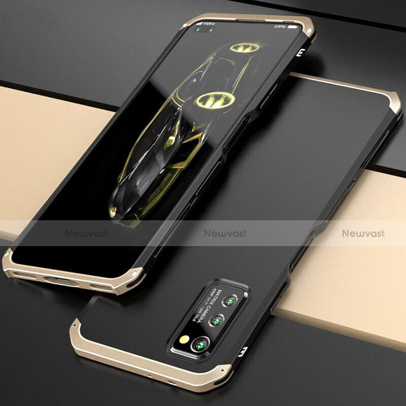 Luxury Aluminum Metal Cover Case for Huawei Honor V30 Pro 5G Gold and Black