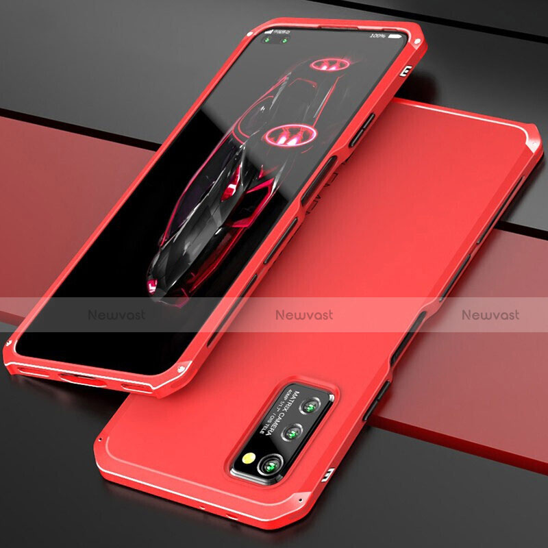 Luxury Aluminum Metal Cover Case for Huawei Honor View 30 5G Red