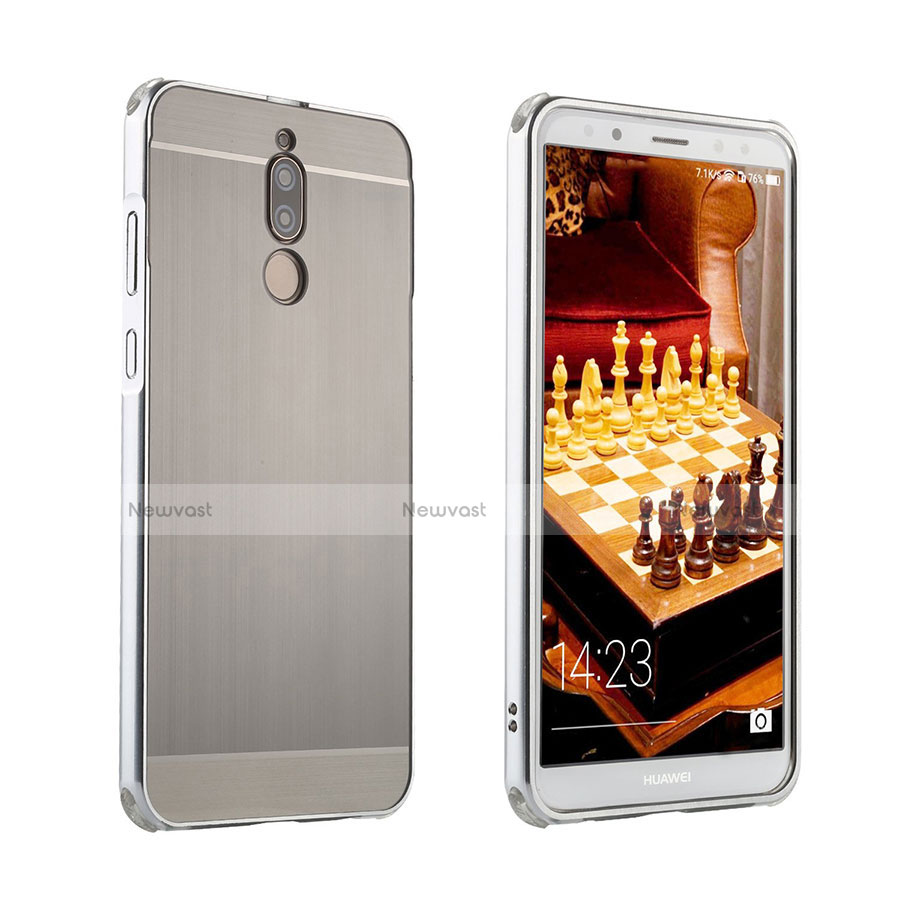 Luxury Aluminum Metal Cover Case for Huawei Nova 2i Silver