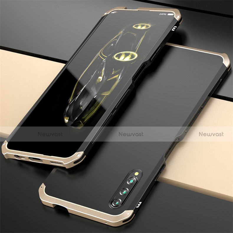 Luxury Aluminum Metal Cover Case for Huawei P Smart Pro (2019) Gold and Black
