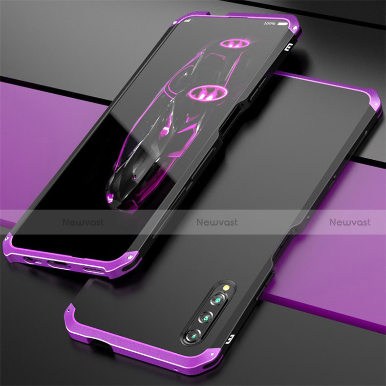 Luxury Aluminum Metal Cover Case for Huawei P Smart Pro (2019) Purple