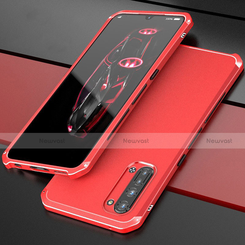 Luxury Aluminum Metal Cover Case for Oppo F15 Red