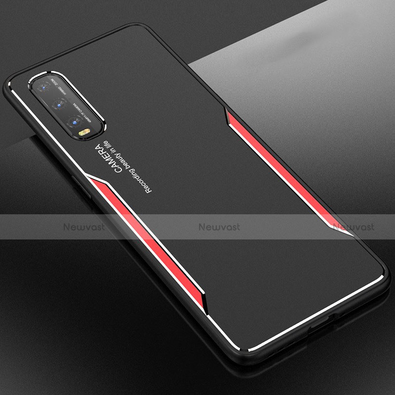 Luxury Aluminum Metal Cover Case for Oppo Find X2 Red