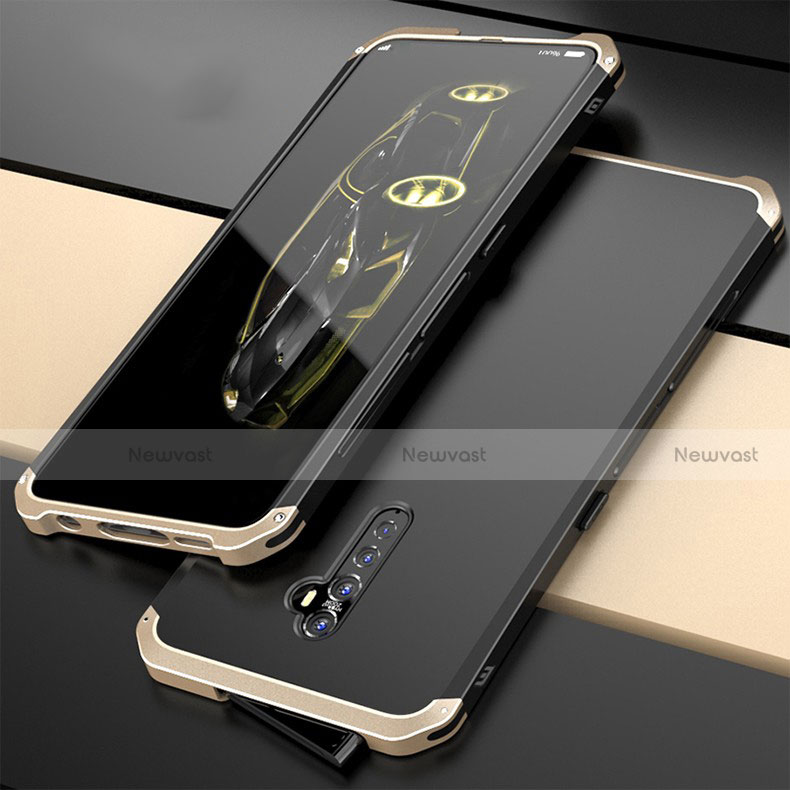 Luxury Aluminum Metal Cover Case for Oppo Reno2 Gold