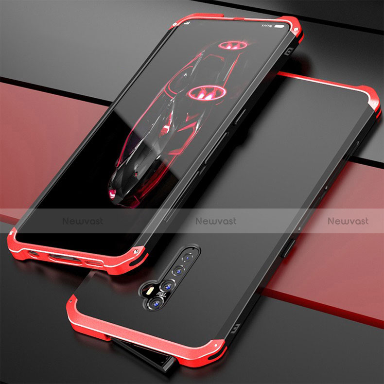 Luxury Aluminum Metal Cover Case for Oppo Reno2 Red