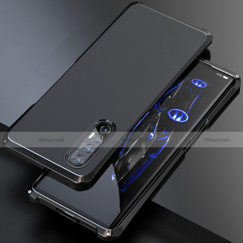 Luxury Aluminum Metal Cover Case for Oppo Reno3 Pro Black