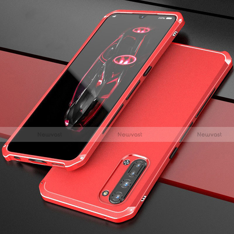 Luxury Aluminum Metal Cover Case for Oppo Reno3 Red