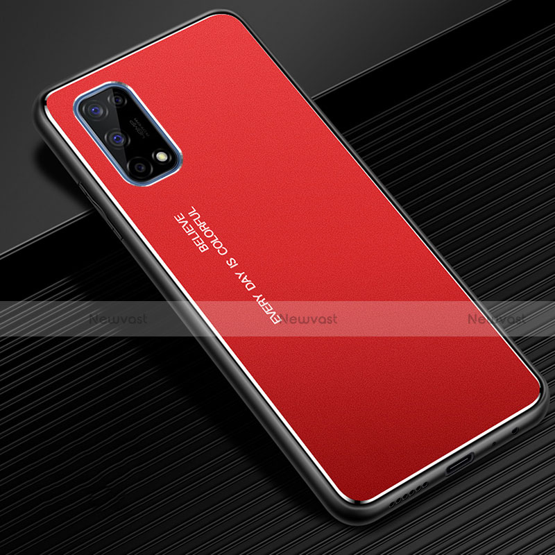 Luxury Aluminum Metal Cover Case for Realme X7 5G Red