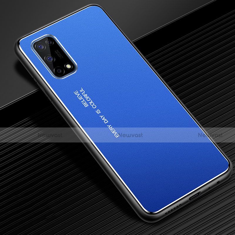 Luxury Aluminum Metal Cover Case for Realme X7 Pro 5G Blue