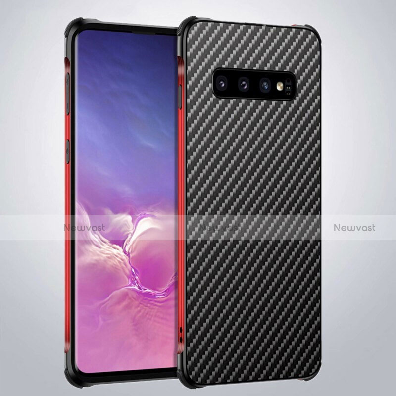 Luxury Aluminum Metal Cover Case for Samsung Galaxy S10 Plus Red