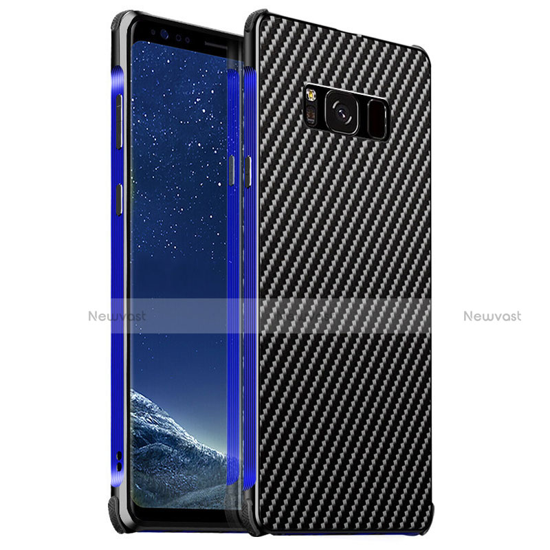 Luxury Aluminum Metal Cover Case for Samsung Galaxy S8 Plus Blue