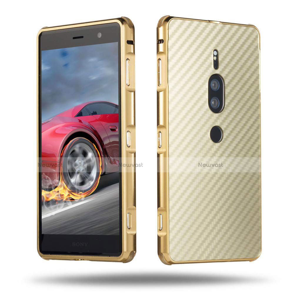 Luxury Aluminum Metal Cover Case for Sony Xperia XZ2 Premium Gold