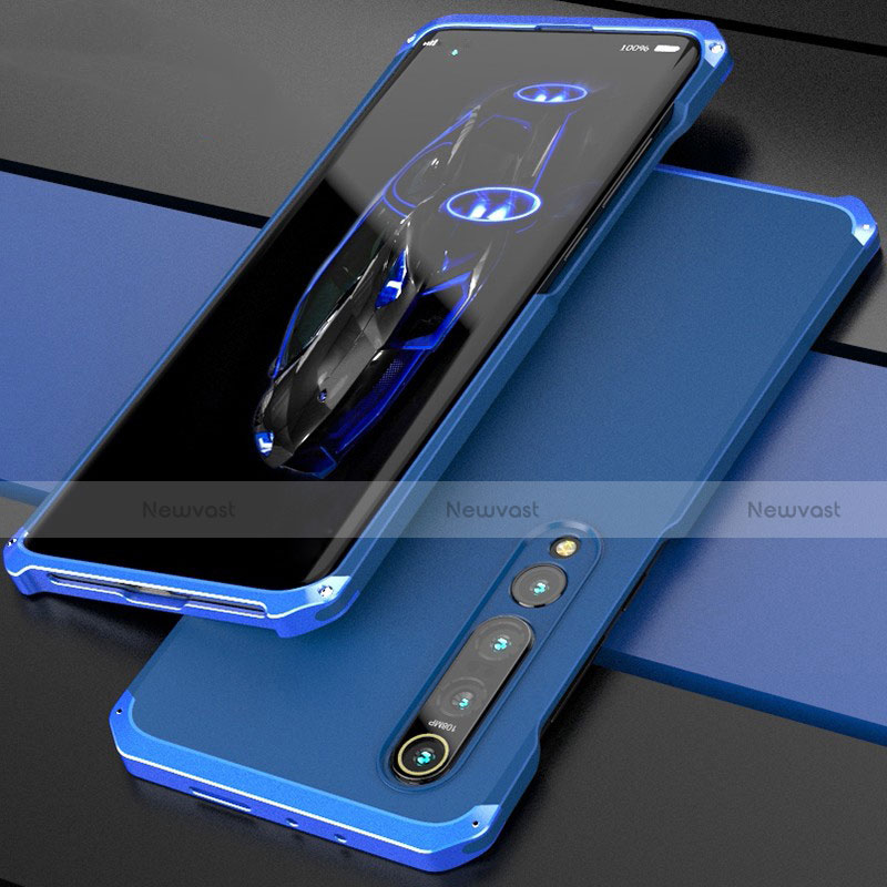 Luxury Aluminum Metal Cover Case for Xiaomi Mi 10 Pro Blue