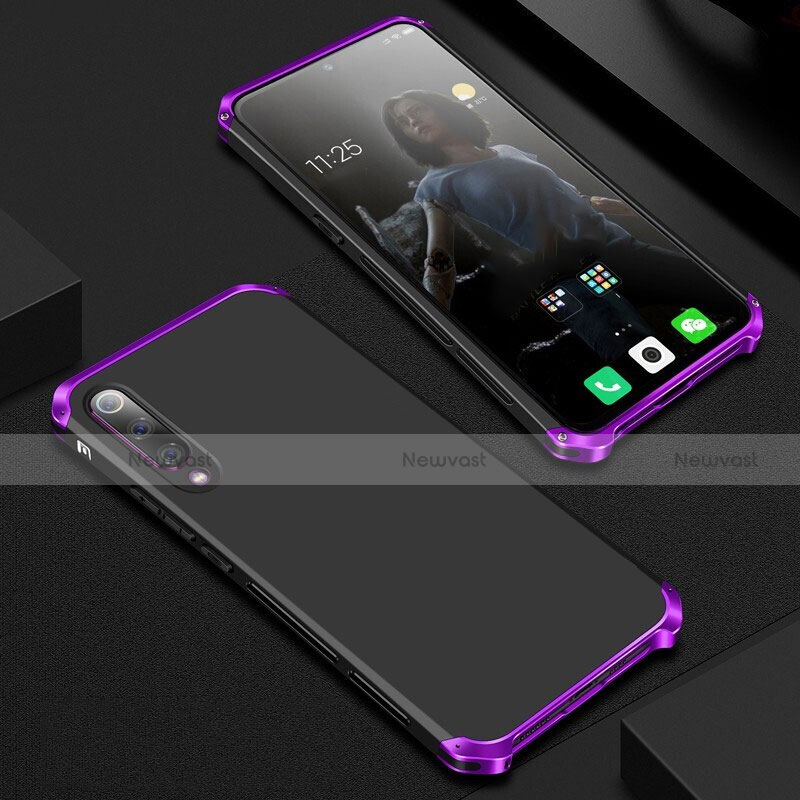 Luxury Aluminum Metal Cover Case for Xiaomi Mi 9 Lite Purple