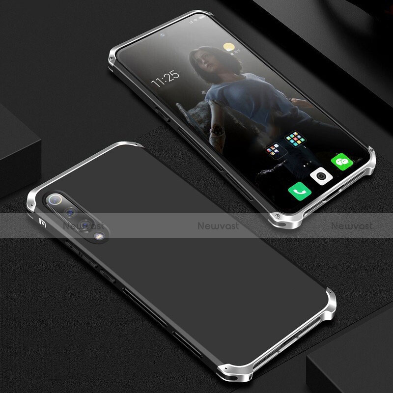 Luxury Aluminum Metal Cover Case for Xiaomi Mi 9 Pro Silver and Black