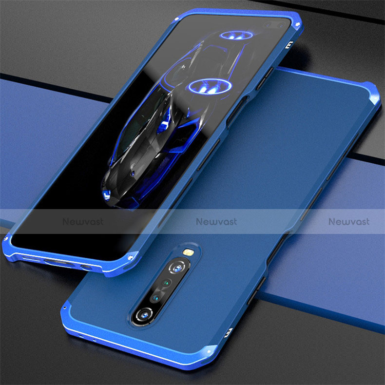 Luxury Aluminum Metal Cover Case for Xiaomi Redmi K30 4G Blue