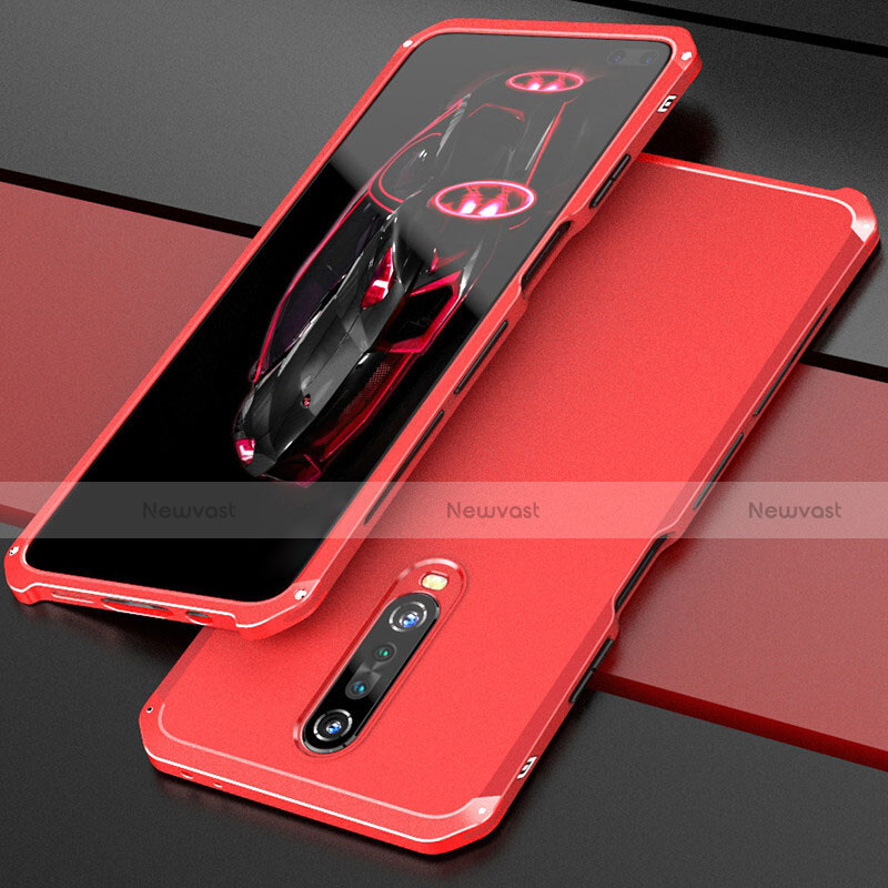 Luxury Aluminum Metal Cover Case for Xiaomi Redmi K30 4G Red