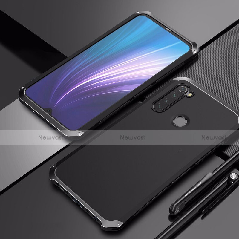 Luxury Aluminum Metal Cover Case for Xiaomi Redmi Note 8 (2021) Black