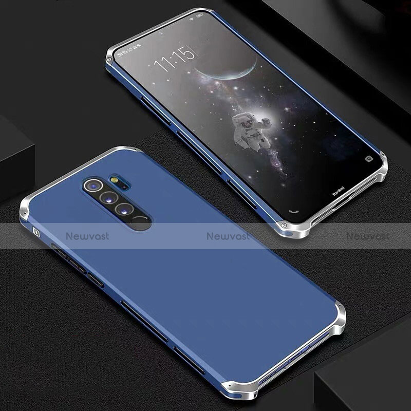 Luxury Aluminum Metal Cover Case for Xiaomi Redmi Note 8 Pro Blue