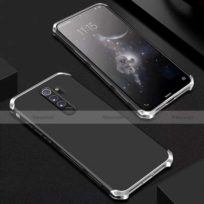 Luxury Aluminum Metal Cover Case for Xiaomi Redmi Note 8 Pro Silver