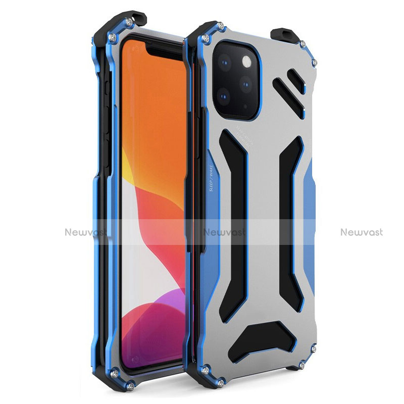 Luxury Aluminum Metal Cover Case M01 for Apple iPhone 11 Pro Max Blue