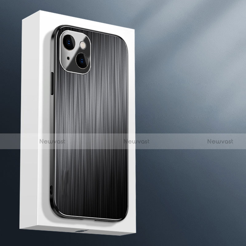 Luxury Aluminum Metal Cover Case M01 for Apple iPhone 13 Mini Black