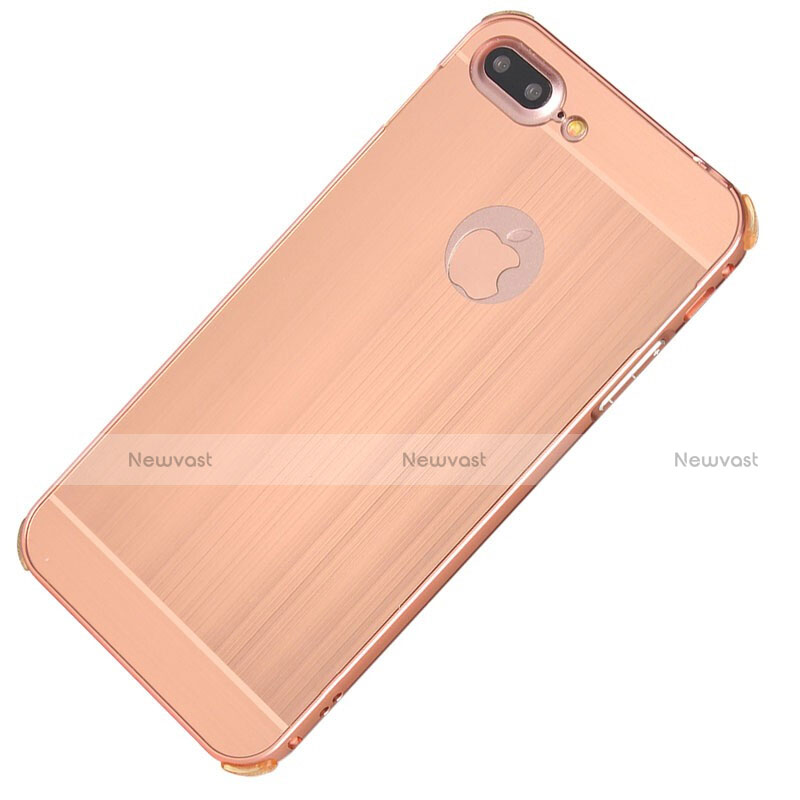 Luxury Aluminum Metal Cover Case M01 for Apple iPhone 7 Plus Rose Gold