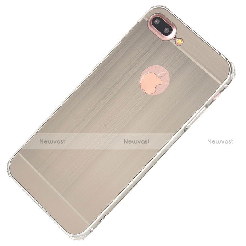 Luxury Aluminum Metal Cover Case M01 for Apple iPhone 7 Plus Silver