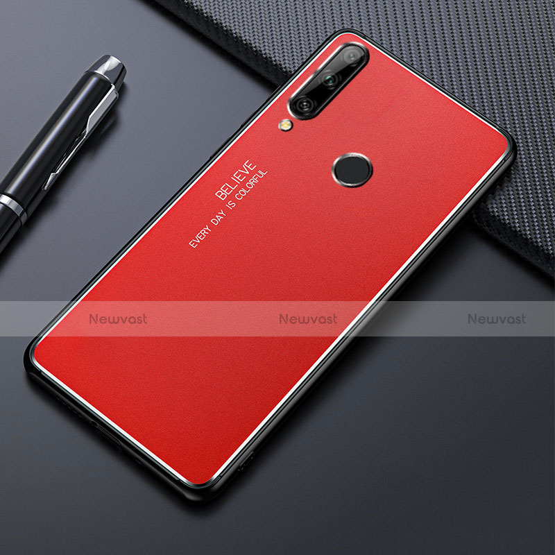 Luxury Aluminum Metal Cover Case M01 for Huawei Enjoy 10 Plus Red