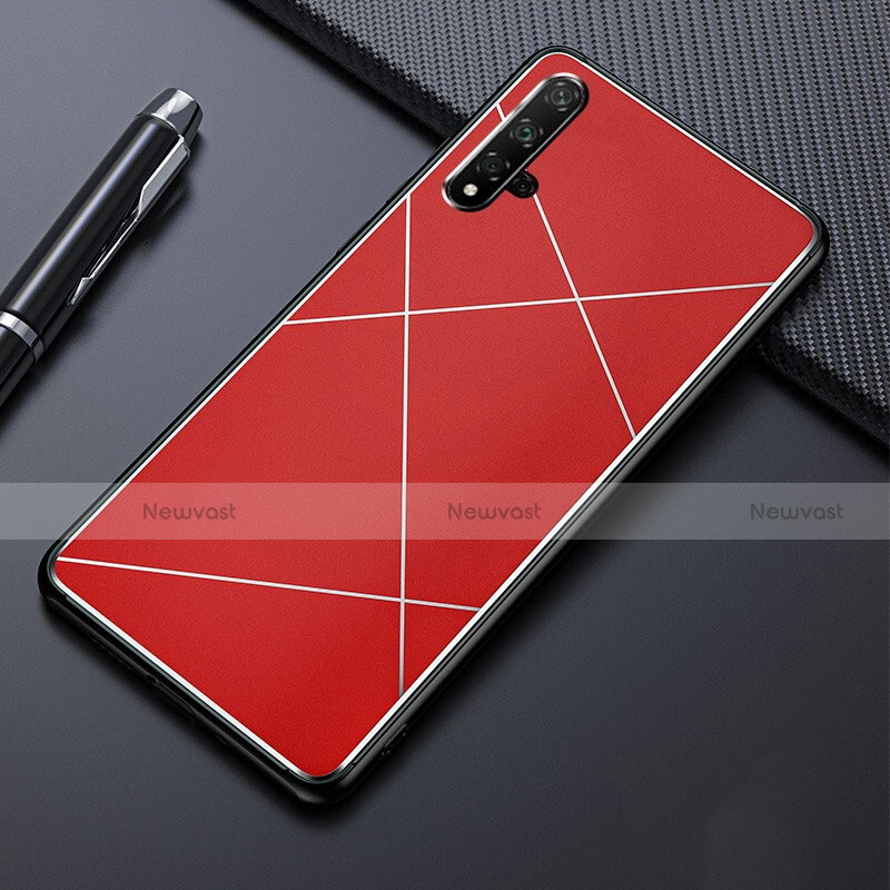 Luxury Aluminum Metal Cover Case M01 for Huawei Nova 5 Red